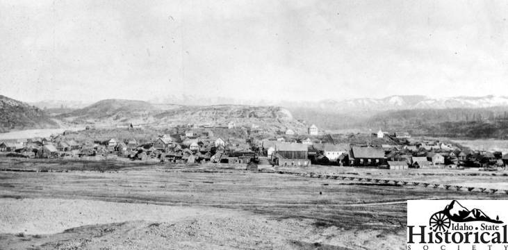 Boise Basin gold rush — prospectors and early camp, 1862