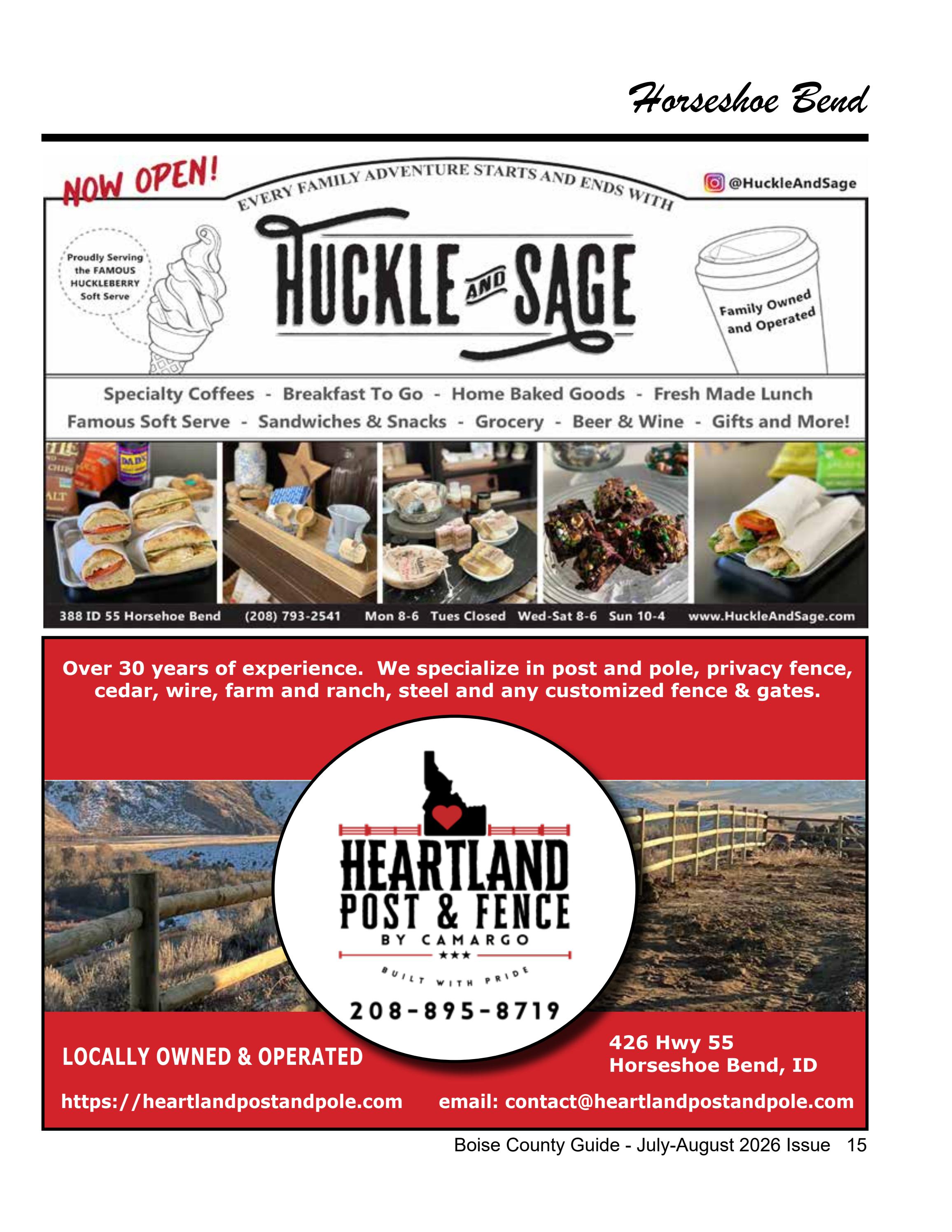 Boise County Guide page 15