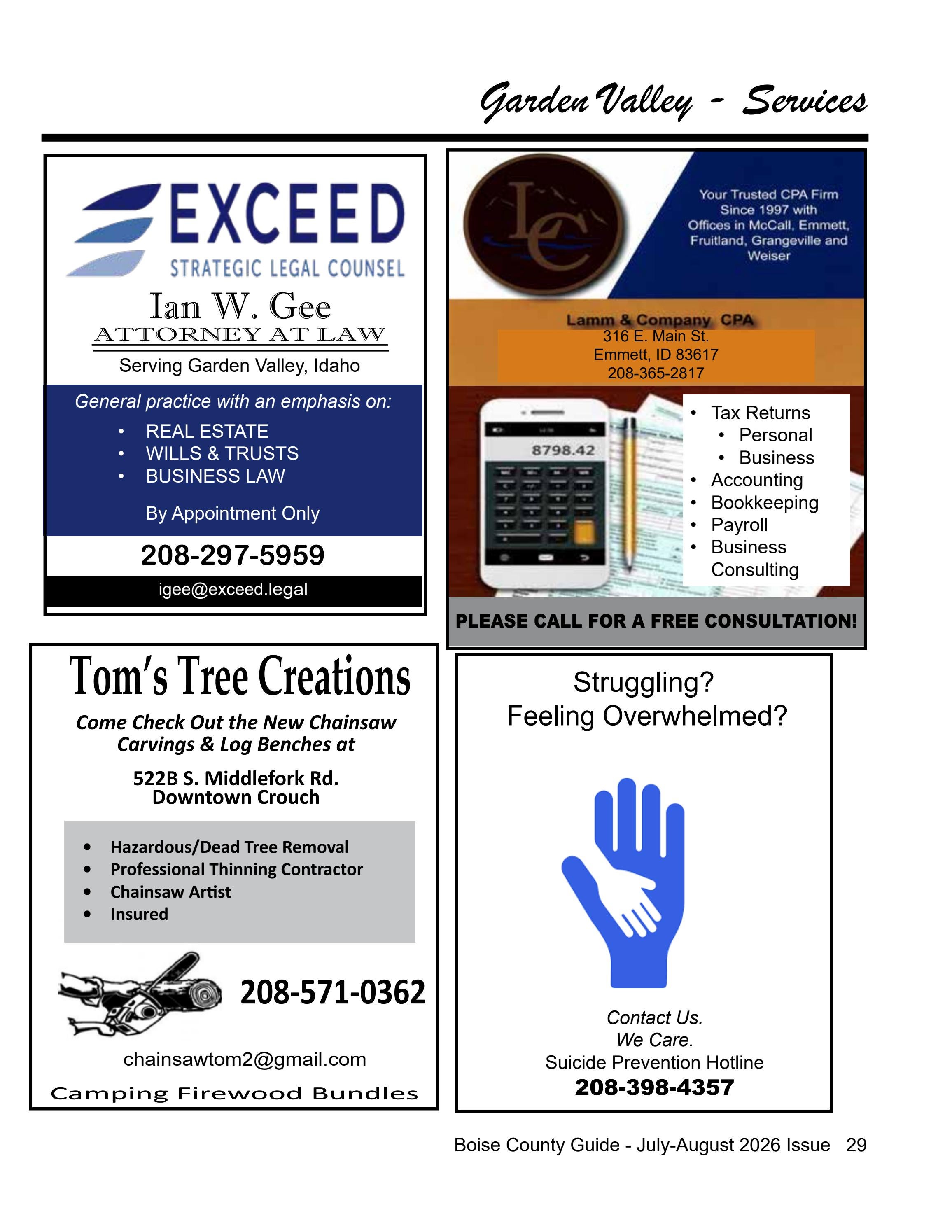 Boise County Guide page 29